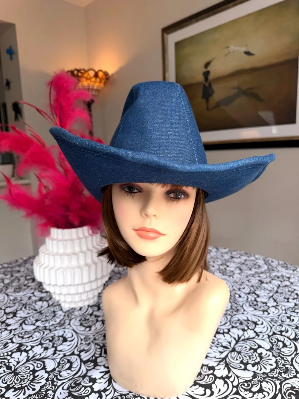 Canyon Trails Blue Denim Cowboy Cowgirl Western Hat